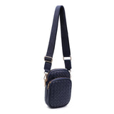 Celeste Woven Multi Compartment Crossbody: Oatmilk