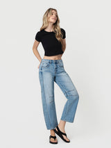 High Rise Dart Structured Barrel Pant