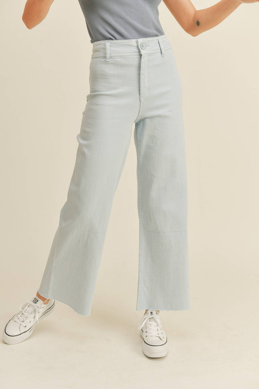 Straight Wide Leg Light Denim