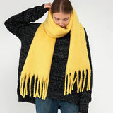 Soft Mohair Feel Scarf - Cozy Winter Wrap_CWASC0323: ROYALBLUE / (OS) 1