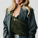 Suede Westlyn Woven Bum Bag: Suede Chocolate