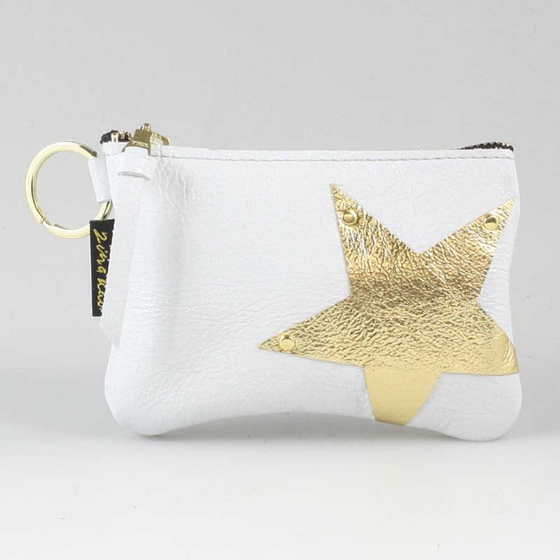 The NEW SIDE STAR Applique Kara: Metallics: Platinum w/ Gold Star / Ring