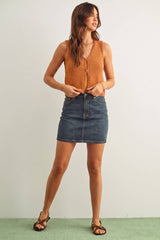 Beige Knit Vest