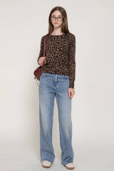 Leopard Print Sweater Cardigan