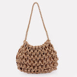Handmade Metallic and Cotton Braided Bag: IV