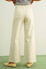 Straight wide leg Burnt