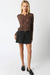 Christine Leopard Knit Top