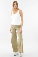 Ribbed v neck Tank Mocha