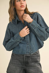 Crop Denim Shirt