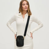 Celeste Woven Multi Compartment Crossbody: Oatmilk