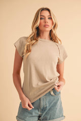 White Baseball Tee