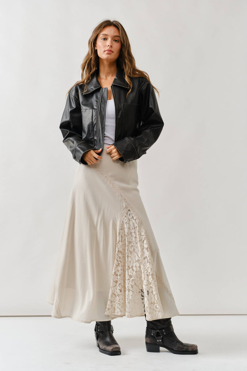 Washed Brown leather jacket