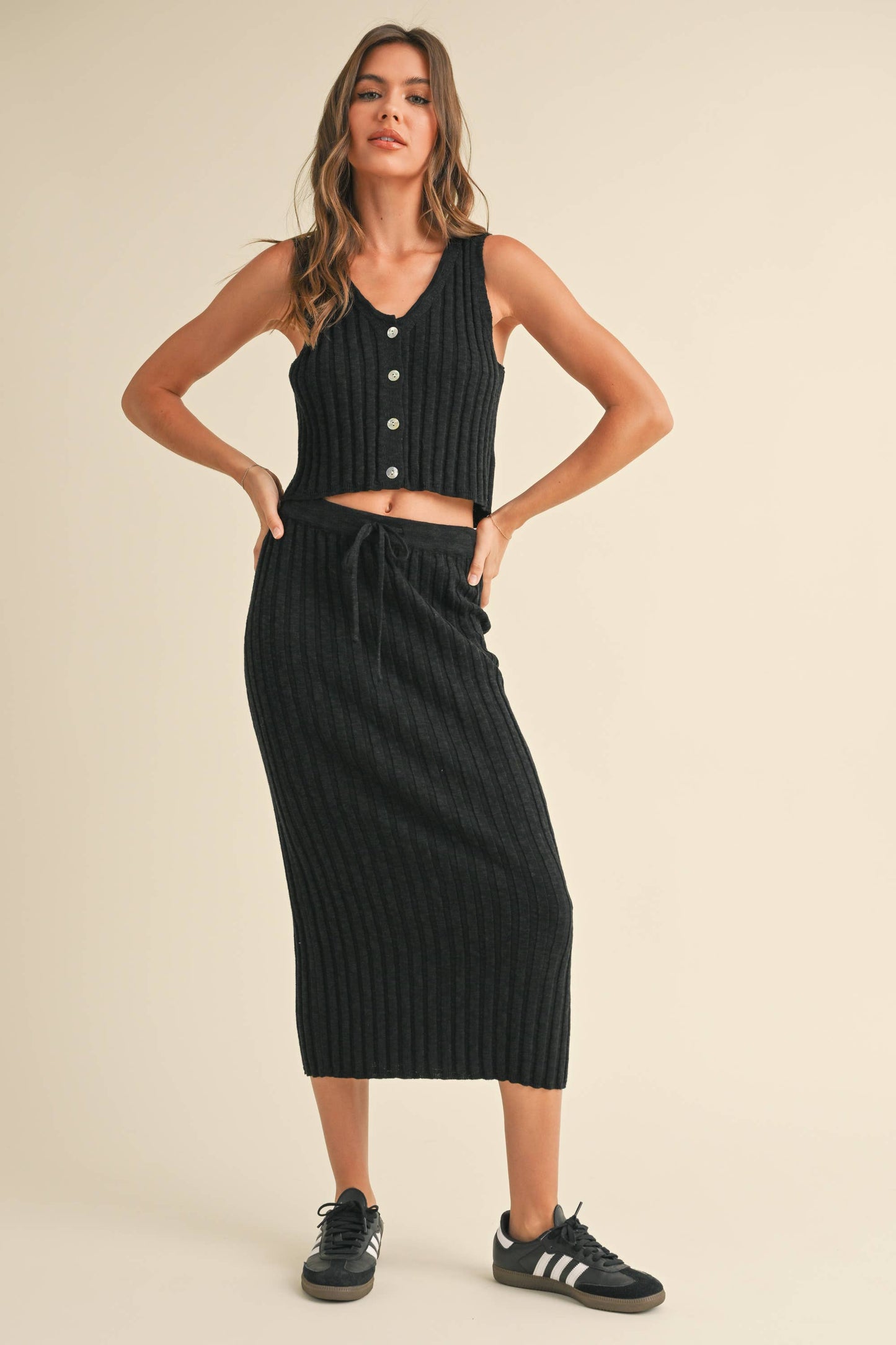 Button Up Sweater Tank