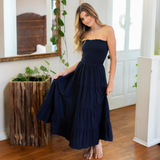 Navy 100% Cotton Dress