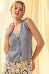 Beige Knit Vest