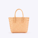 Woven Tote Bag: CHESTNUT / One Size