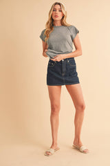 White Baseball Tee