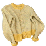 Casual Versatile Short Crop Loose Knit Cardigan