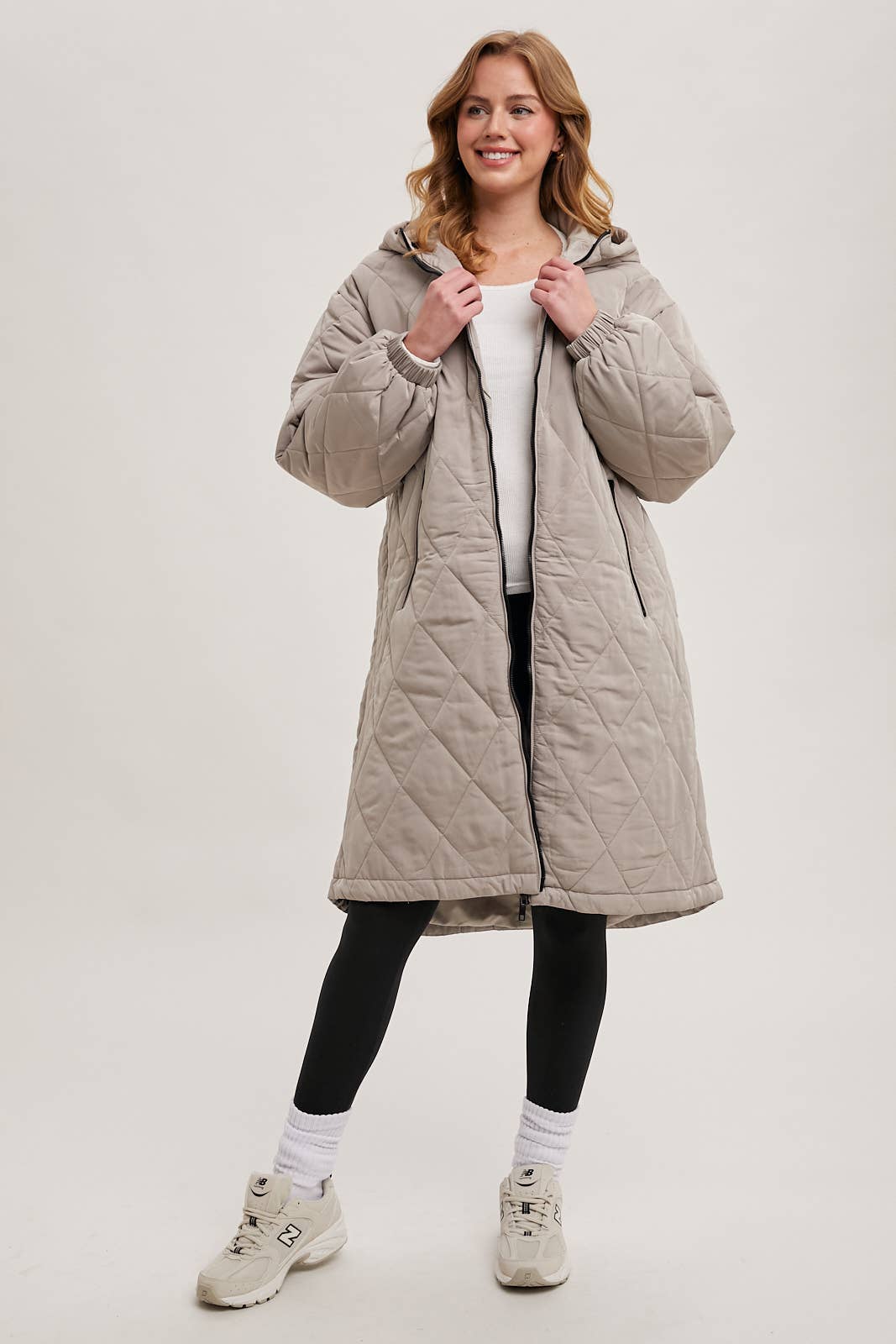 Long Quilted Puffer Coat