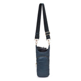 Jace Water Bottle Nylon Puffer Crossbody: Black