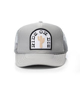 Ride or Die Patch Trucker Hat: Black