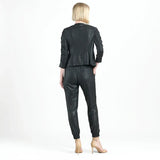 Liquid Leather ™ Ruched Detail Jacket