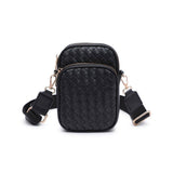 Celeste Woven Multi Compartment Crossbody: Oatmilk