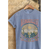 WANDERLUST VINTAGE GRAPHIC  TEE: BLACK / L
