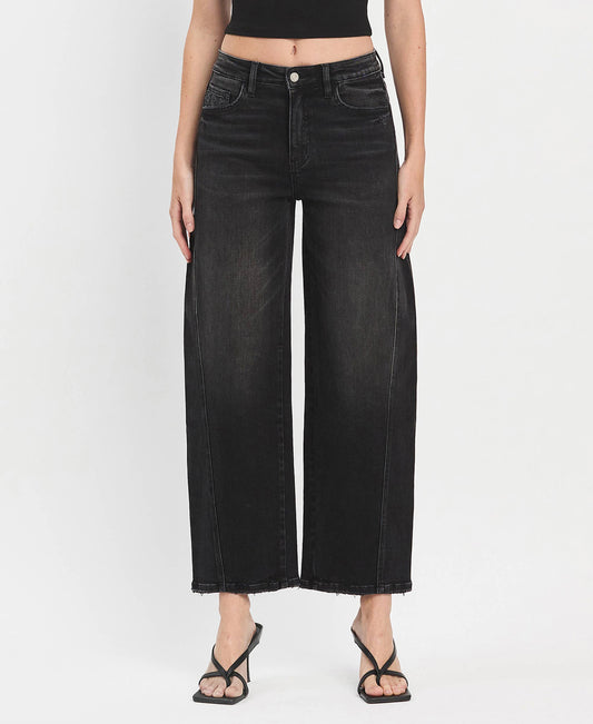 Super high rise barrel pant