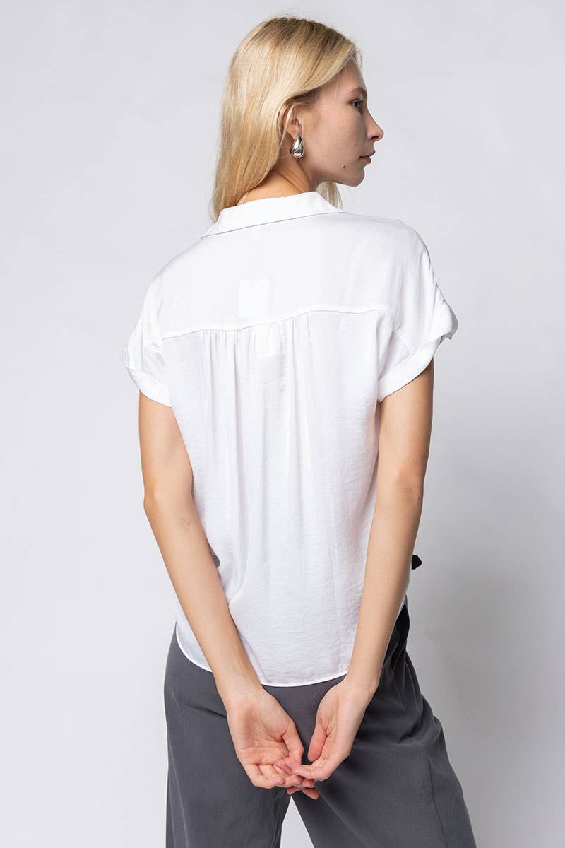 Short Sleeve Blouse chocolate