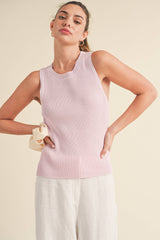 Soft Pink Tank Sweater