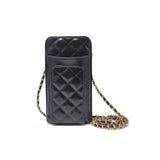 Brianna 2.0 Cell Phone Crossbody: Rose Gold