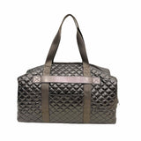 Diamond Quilted Weekender Duffel Bag | Espresso