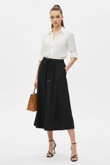 A-Line Midi Skirt