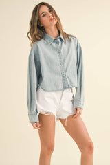Crop Denim Shirt