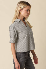 Plaid Blouse