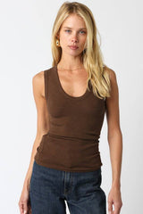 Kelsey Tank Top: Ecru