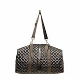 Diamond Quilted Weekender Duffel Bag | Espresso