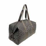 Diamond Quilted Weekender Duffel Bag | Espresso