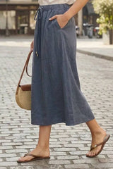 A-Line Midi Skirt