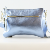 The Metallic Rita Crossbody and Hipbag: Jet