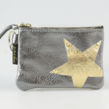 The NEW SIDE STAR Applique Kara: Metallics: Gunmetal w/Gold Star / Ring
