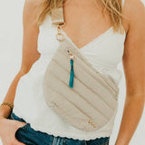Jolie Puffer Bum Bag: Olive