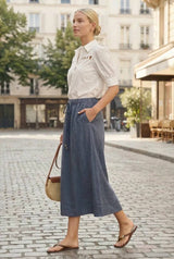 A-Line Midi Skirt