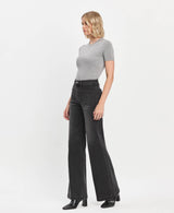 High Rise Patch Pkt Wide Leg