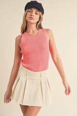 Soft Pink Tank Sweater