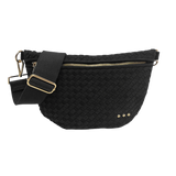 Suede Westlyn Woven Bum Bag: Suede Chocolate