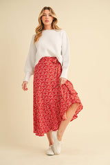 Wrap Ruffle Skirt
