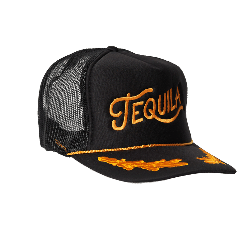 Tequila Trucker Hat: Captain Blk/Gld