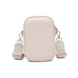 Celeste Woven Multi Compartment Crossbody: Oatmilk